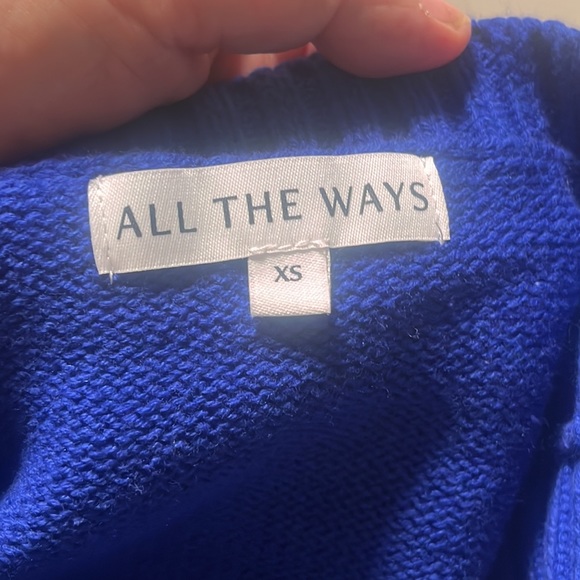 NWT All the ways blue sweater vest - Picture 5 of 7
